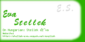 eva stellek business card